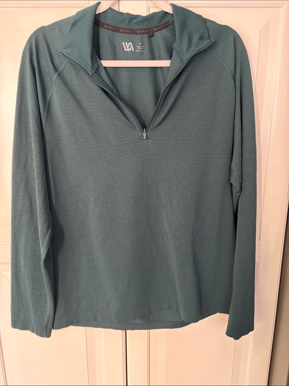 VRST Men's Dark Green Quarter-Zip Pullover